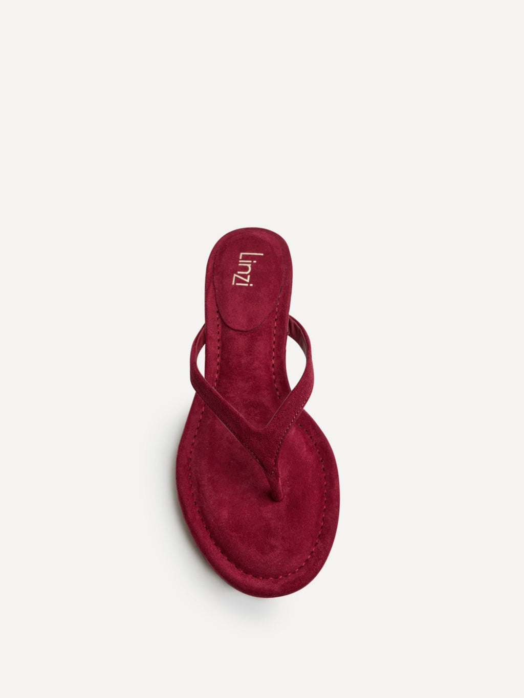 Ascend Red Faux Suede Mule Heels