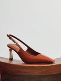Avani Caramel Patent Court Heels