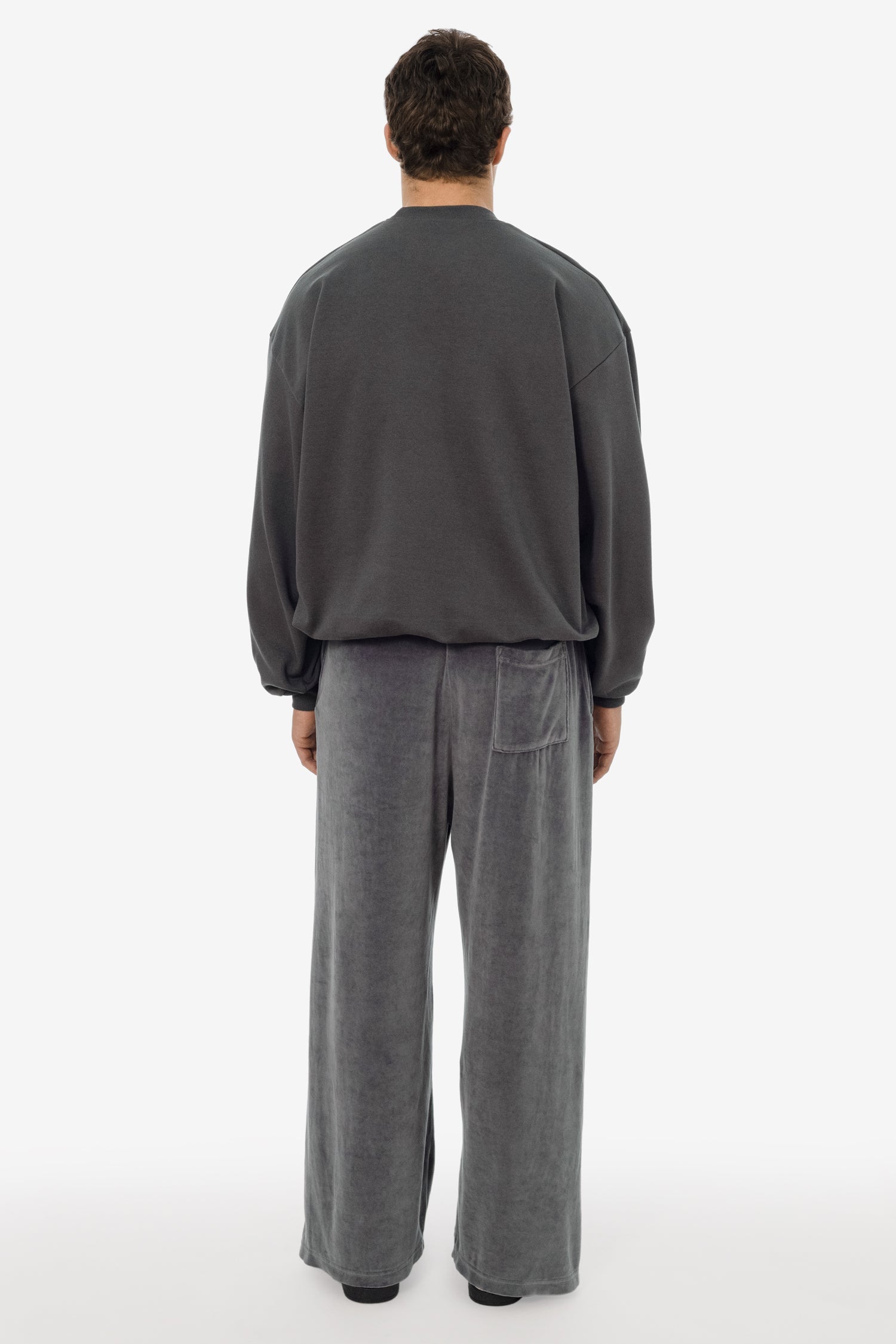 VLR445GD - Garment Dye Velour Open Bottom Sweatpants