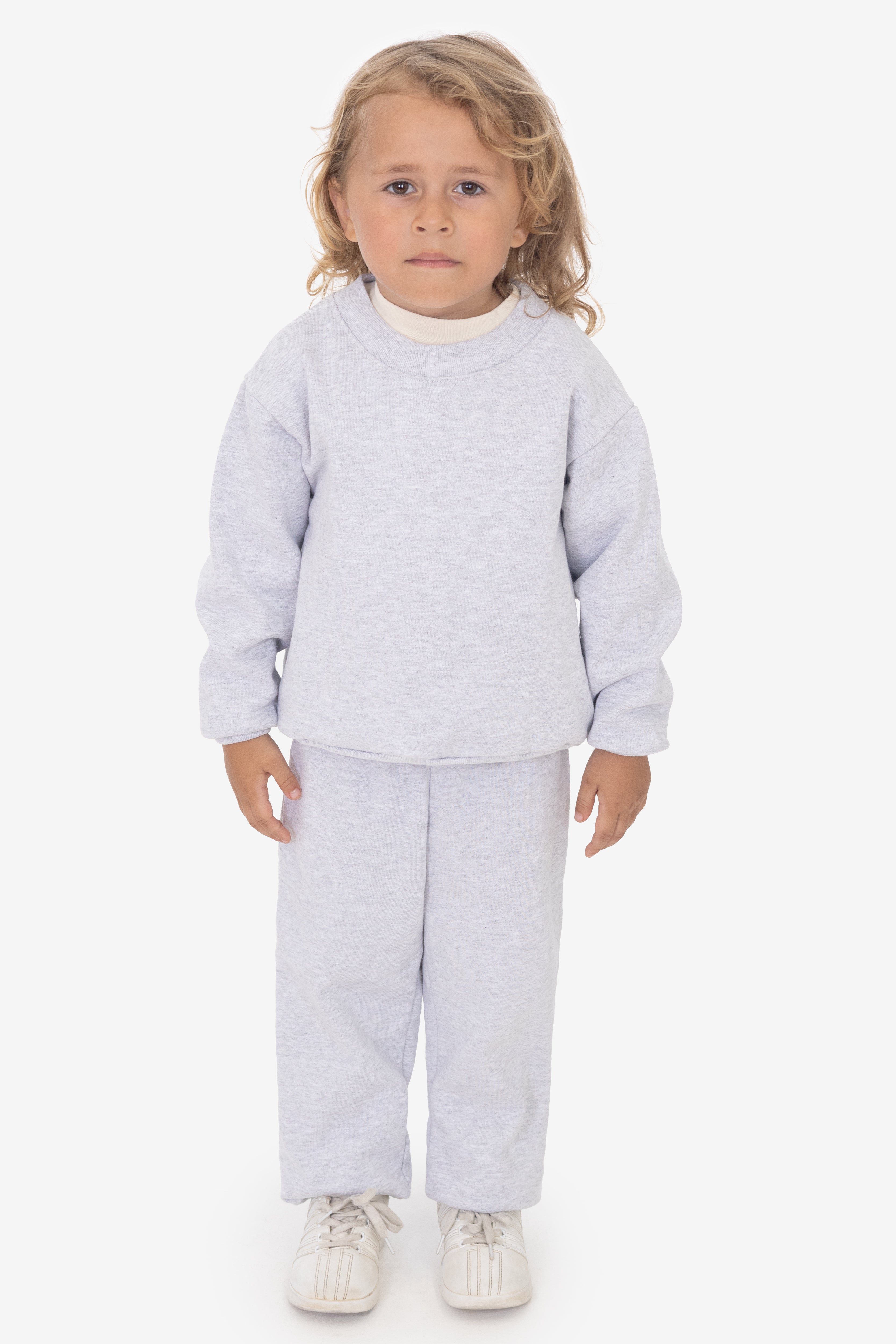 HF-107 - Kids Heavy Fleece Crewneck Sweatshirt