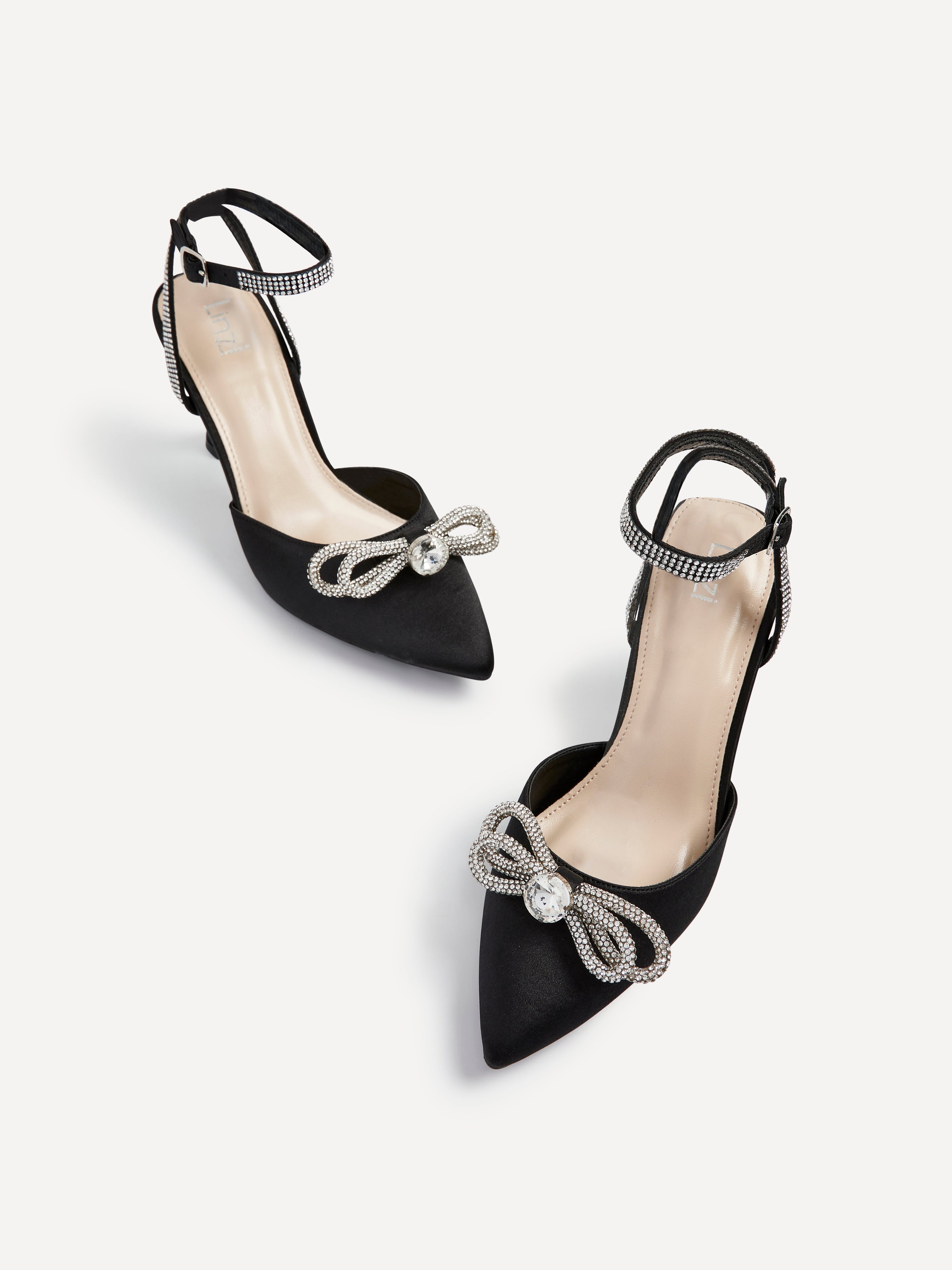Beatrice Double Bow Embellished Court Heel