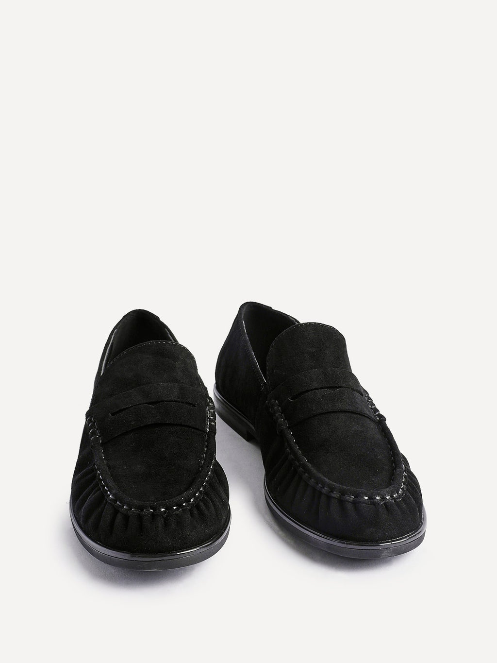 Belmont Black Suede Leather Loafers