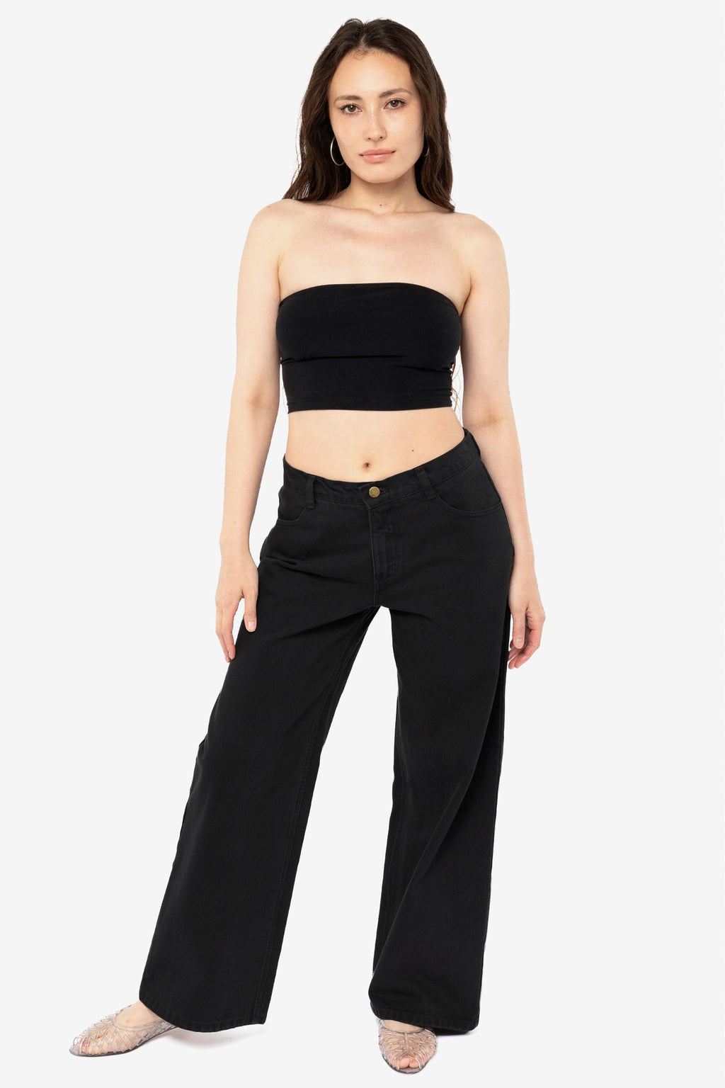 RBDW401GD - 12 oz Bull Denim Mid Rise Wide Leg Jeans