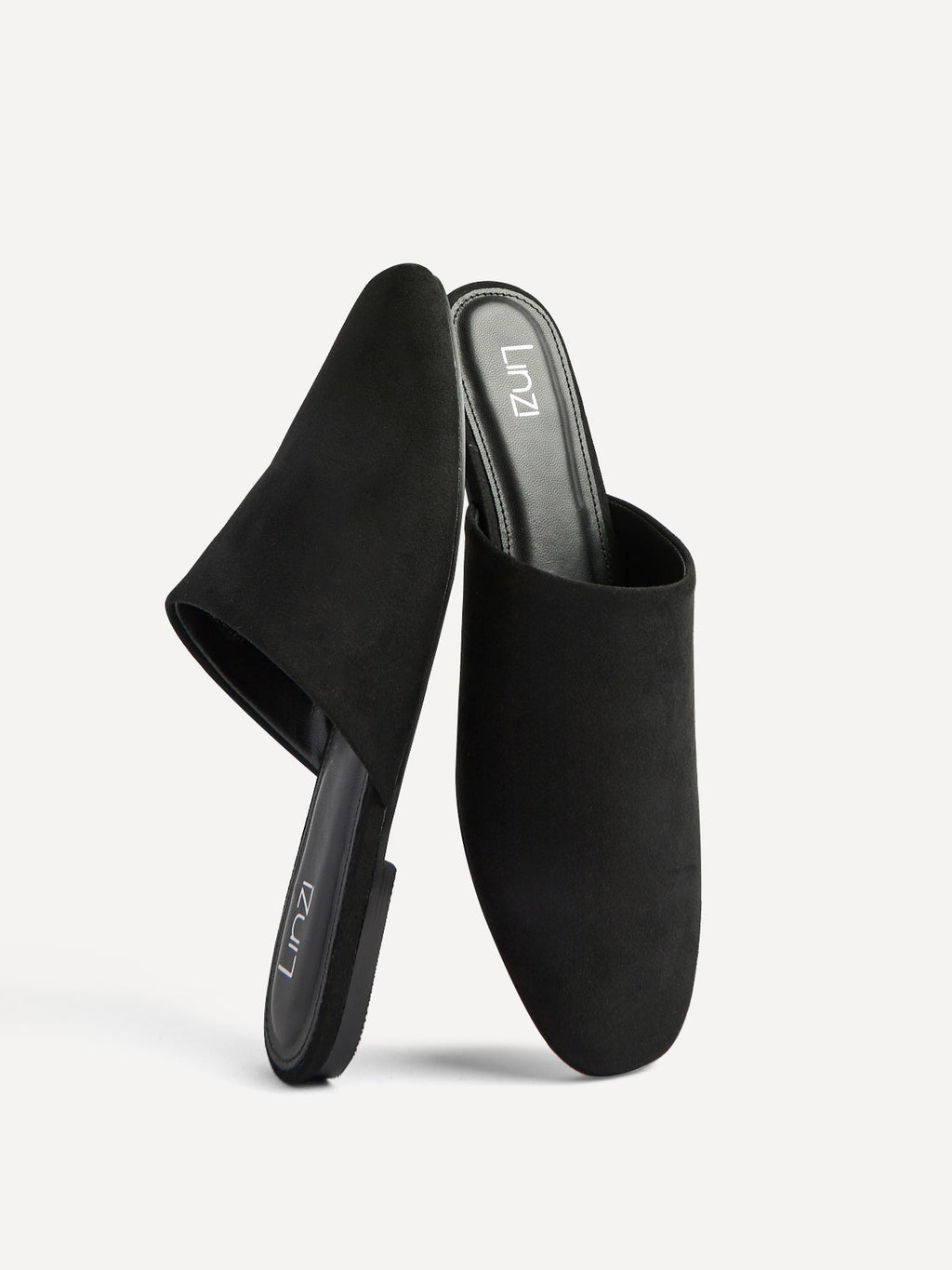 Blake Black Faux Suede Mules