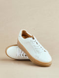 Blanca White Leather Trainers