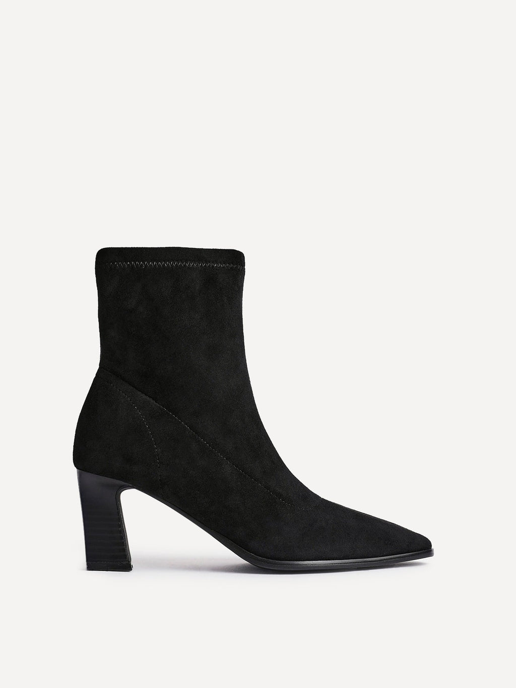 Blaze Black Sock Heeled Ankle Boots