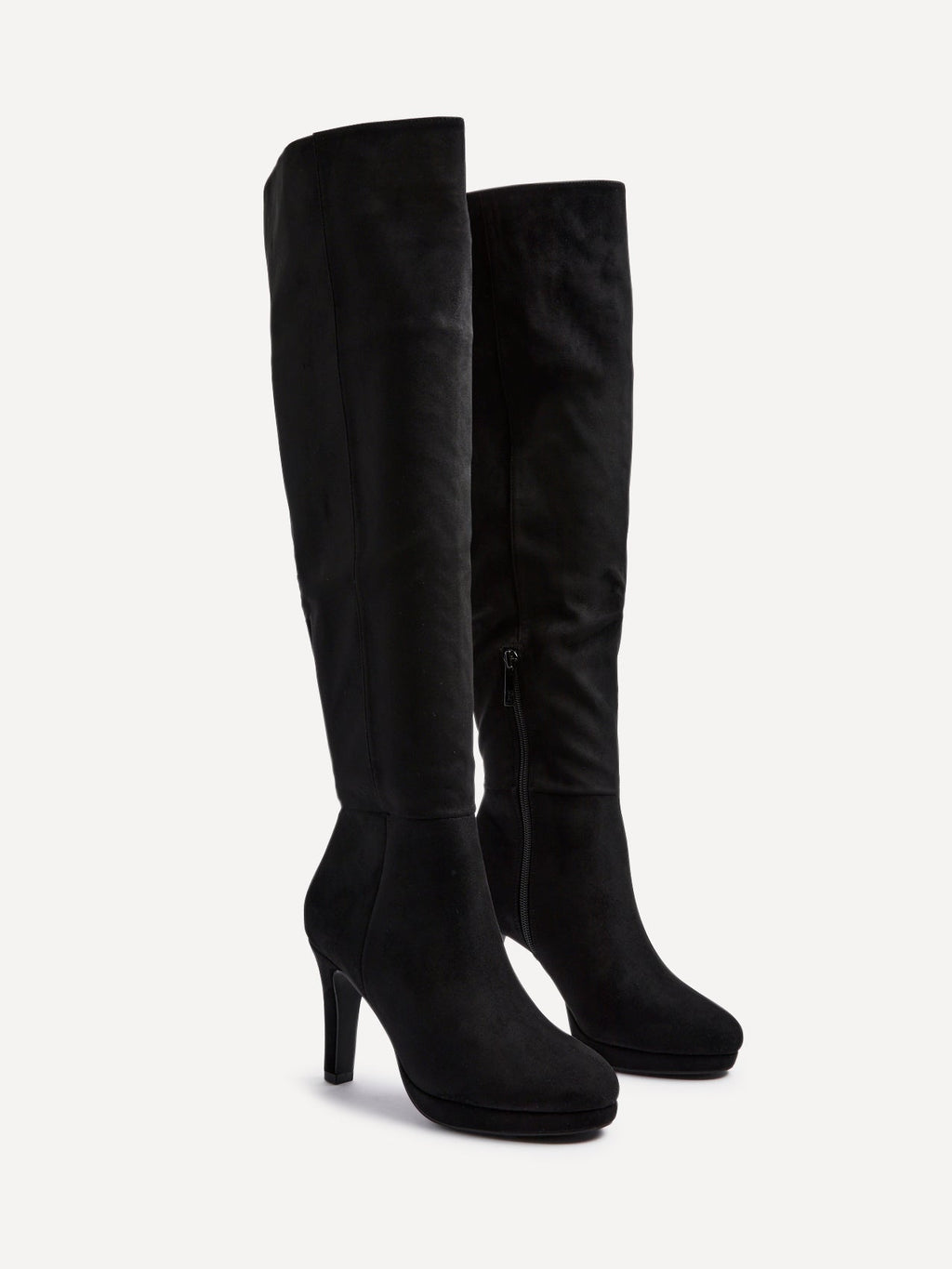 Brielle Black Long Heeled Boots