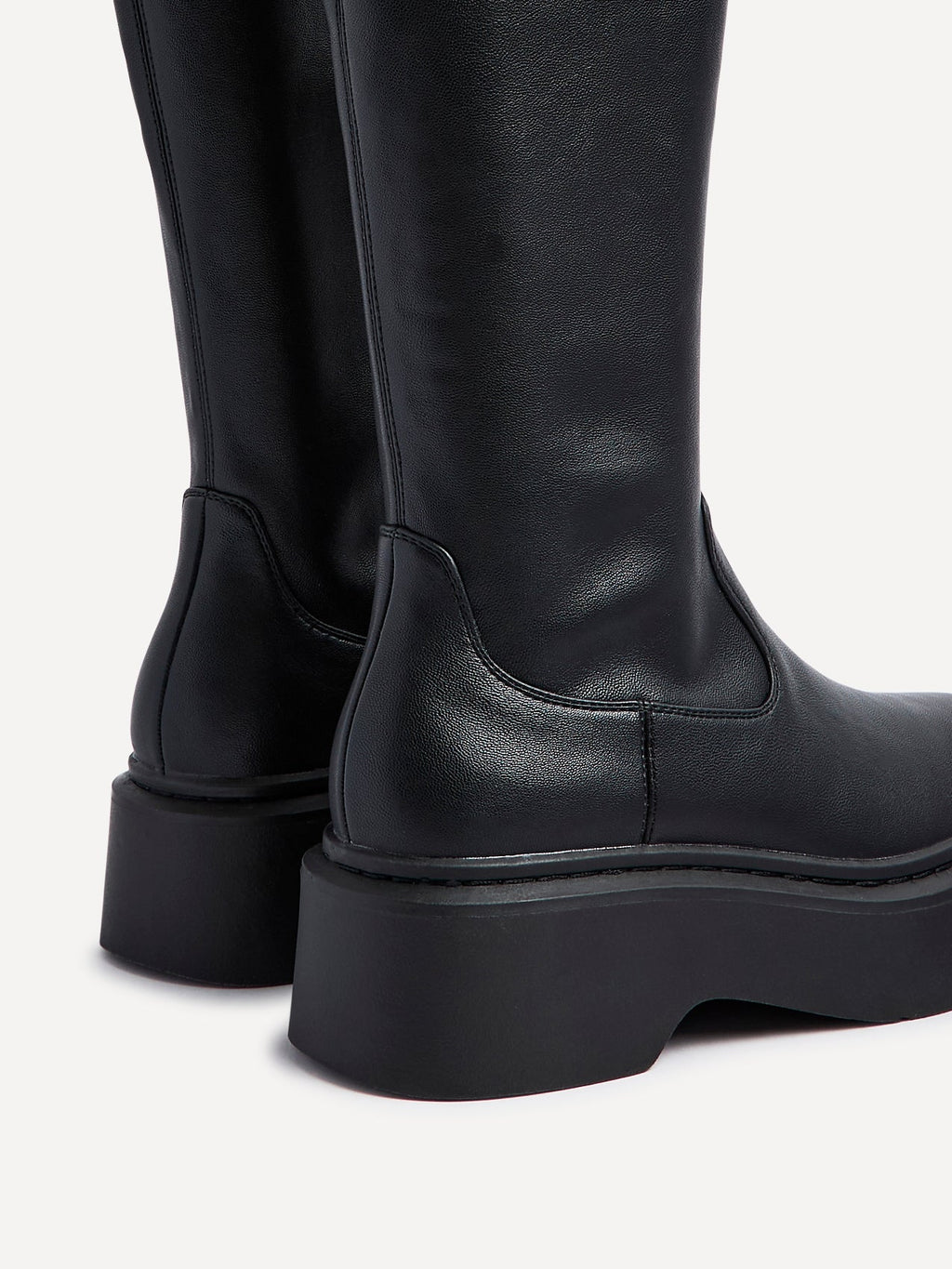 Bruna Black Long Stretch Boots