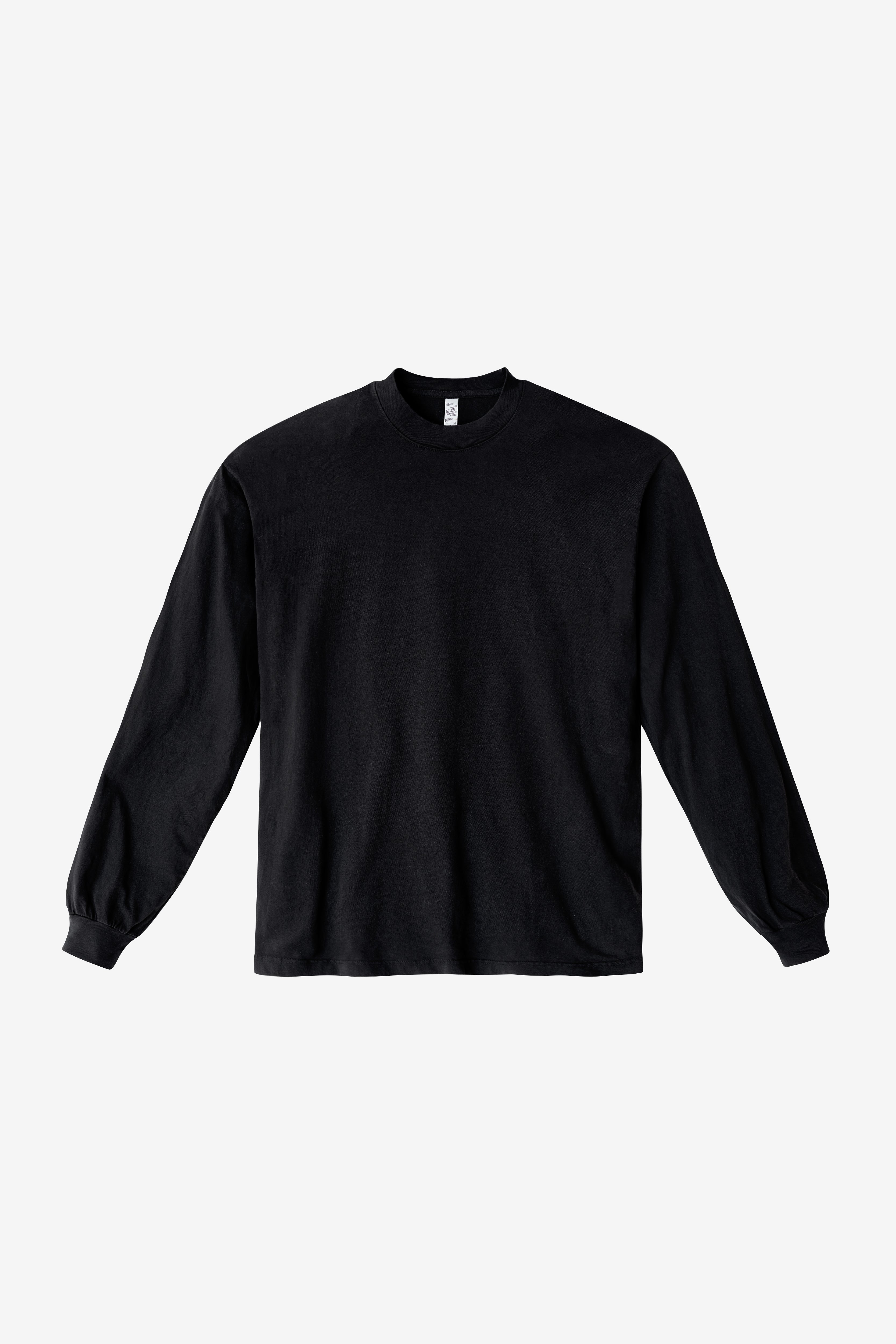 1807GD Unisex - 6.5oz Long Sleeve Garment Dye Crew Neck T-Shirt
