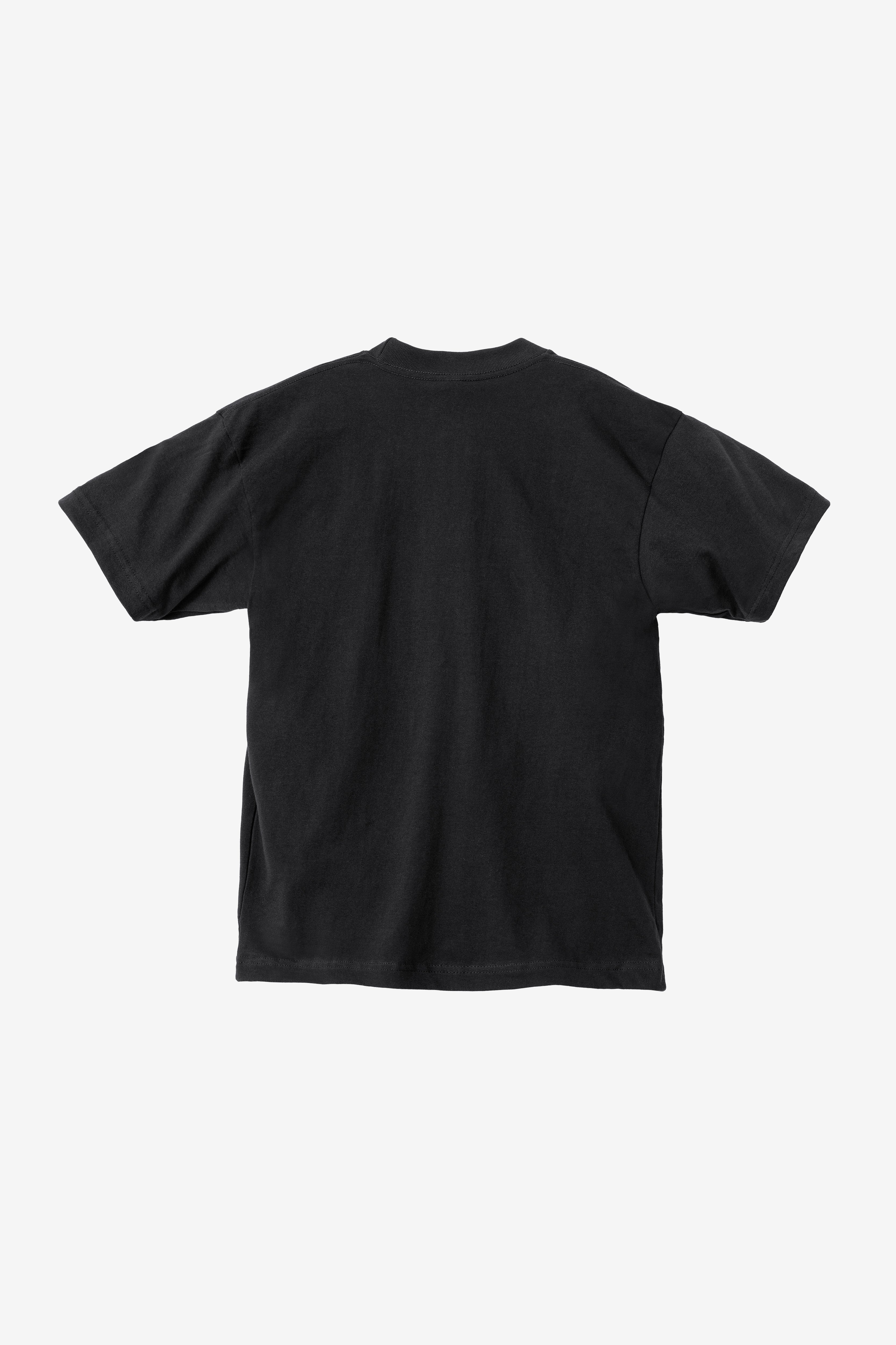 2017MN - 6.0oz Mock Crew Neck Heavy Combed Cotton T-Shirt