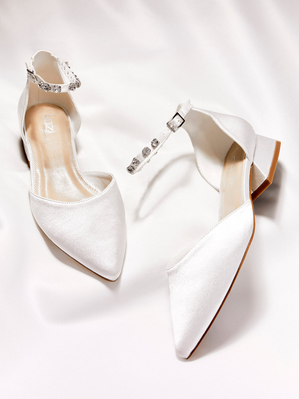 Everlasting Wide Fit Bridal Low Court Heels