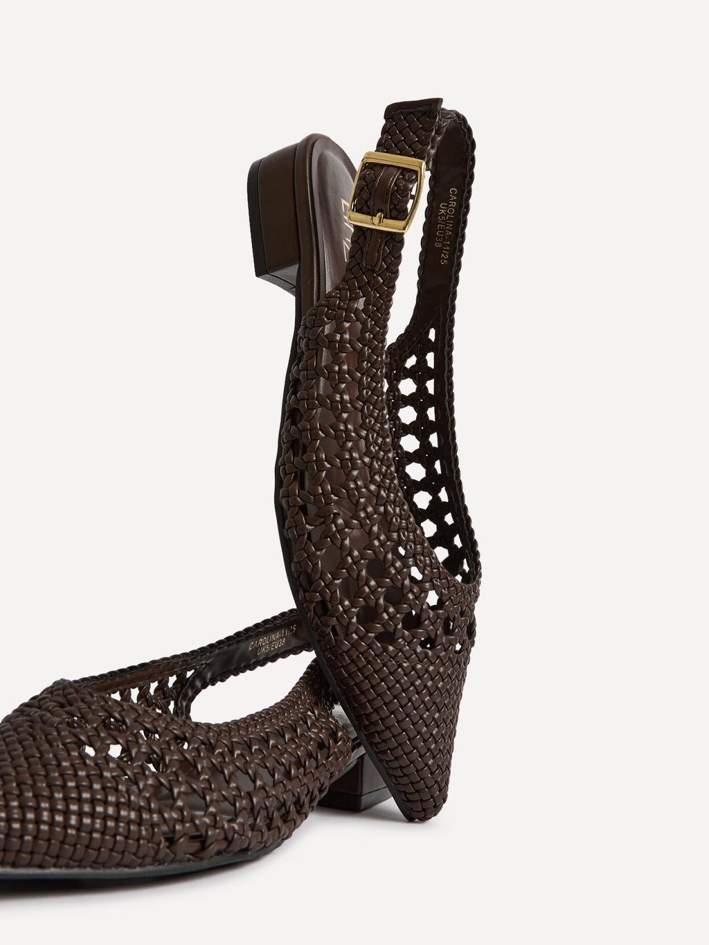Carolina Brown Faux Leather Ballet Flats