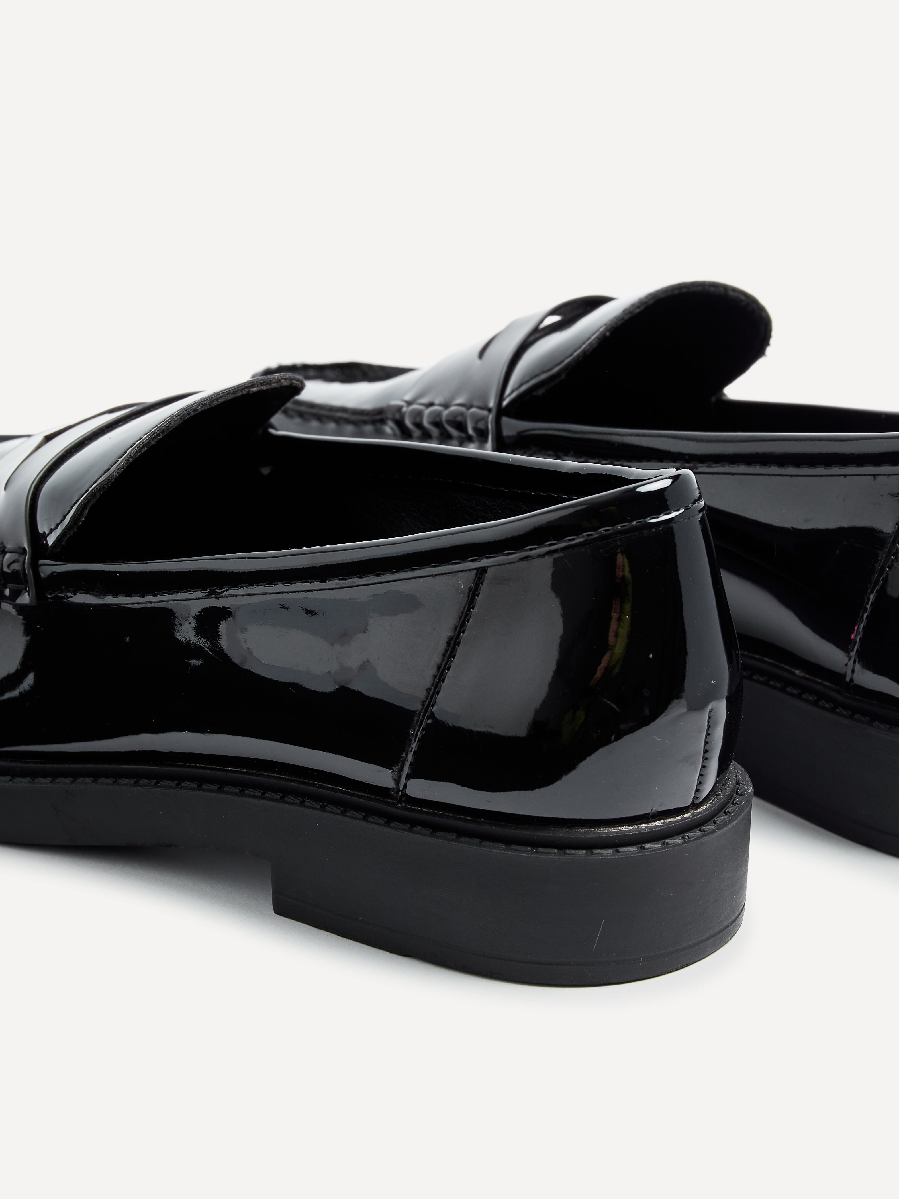 Cartia Wide Fit Black Patent Loafers