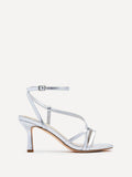 Cassie Wide Fit Silver Strappy Heels