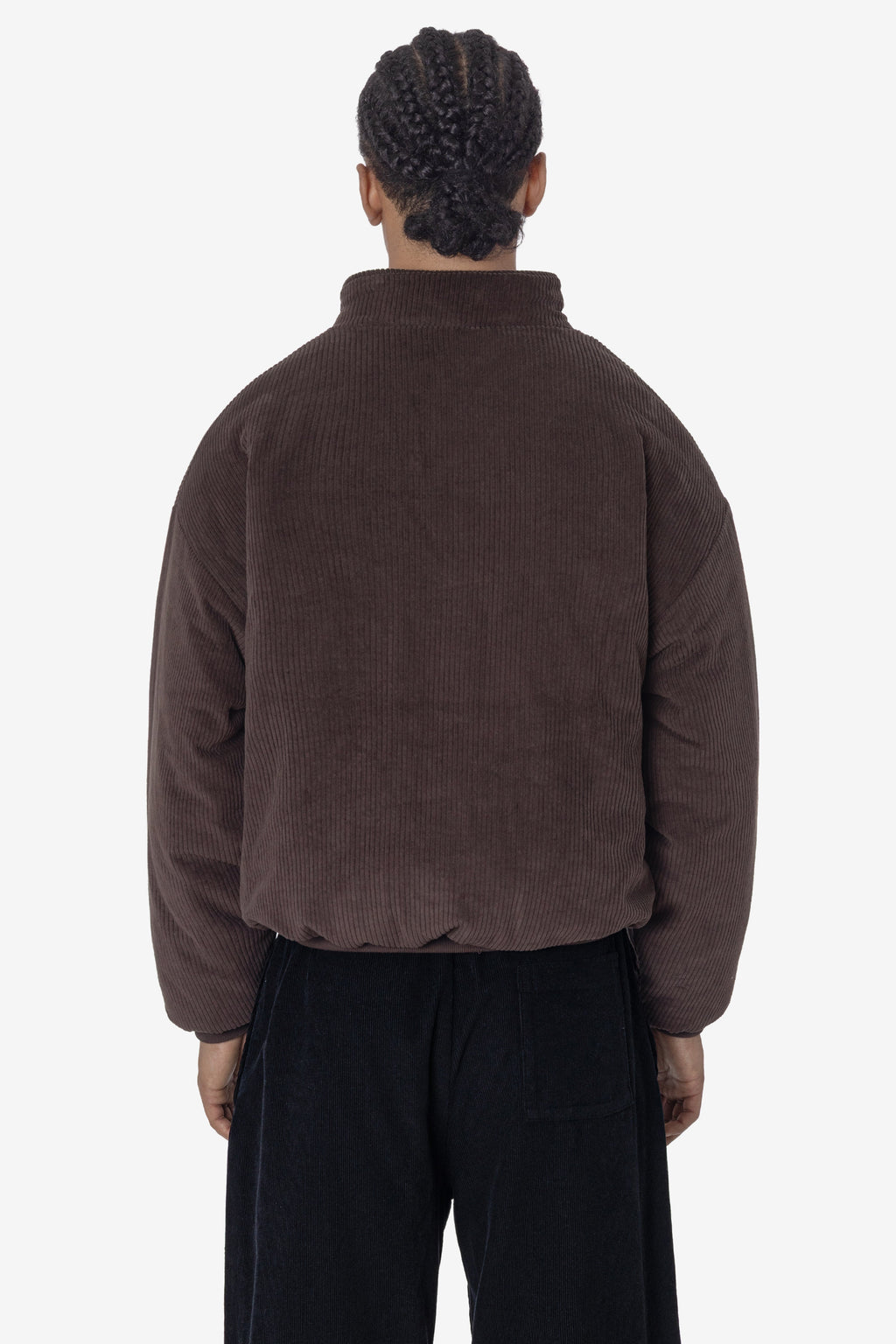 CD410PD - Corduroy Puffy Zip Up Jacket