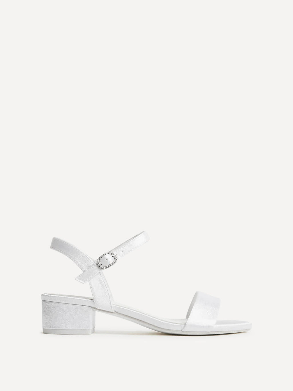 Chapel Bridal Ivory Satin Heeled Sandals