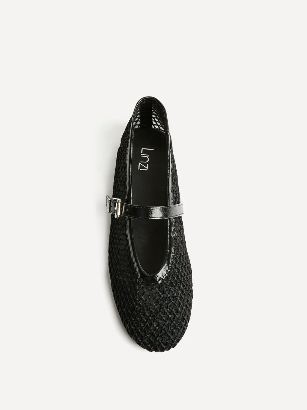 Clara Black Mesh Mary Jane Pumps