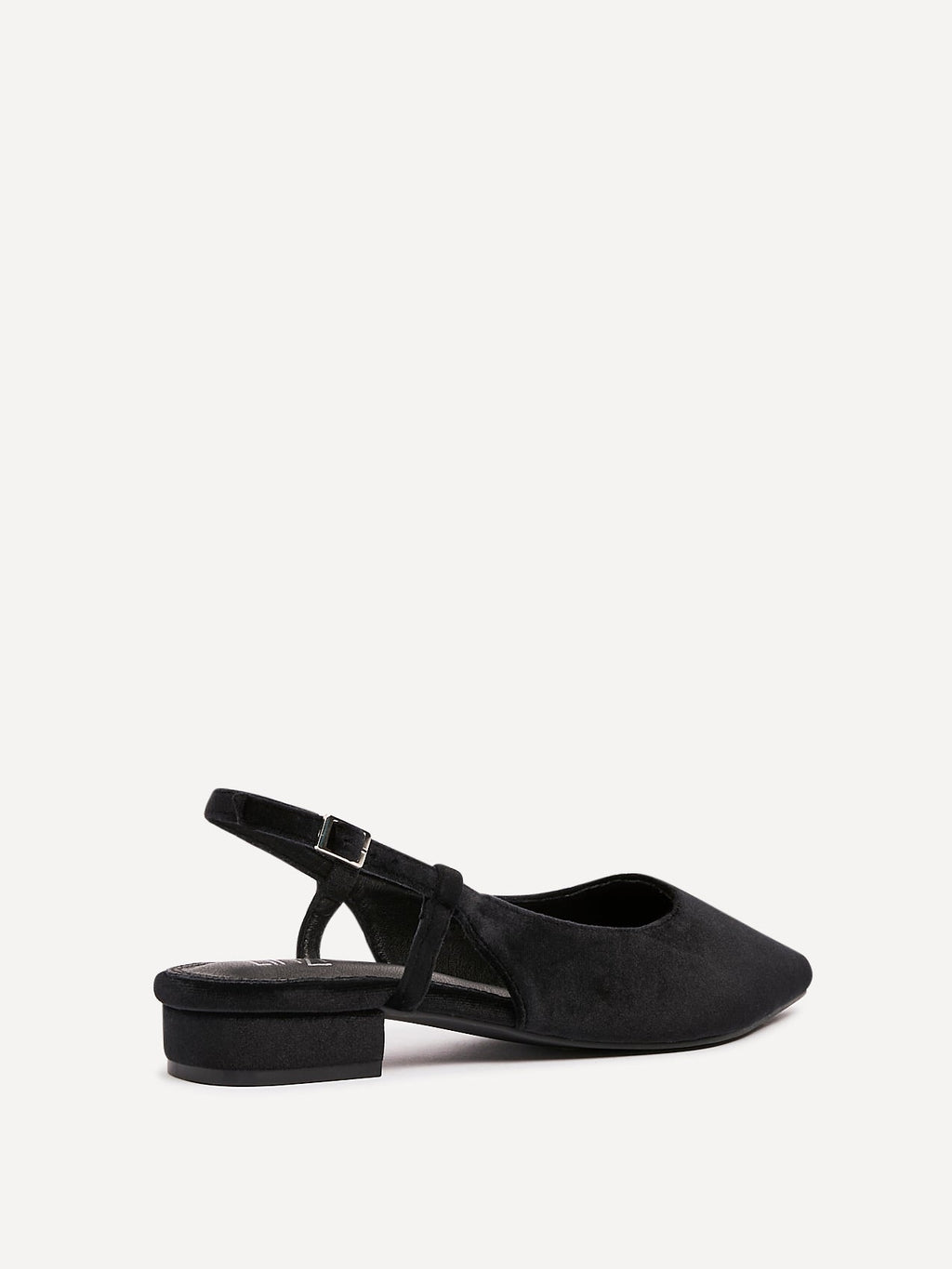 Clasica Black Velvet Pointed Toe Ballet Flats