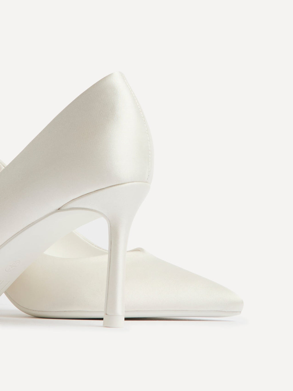 Classic Bridal Ivory Satin Court Heels