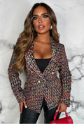 Coco Night Black Tweed Blazer
