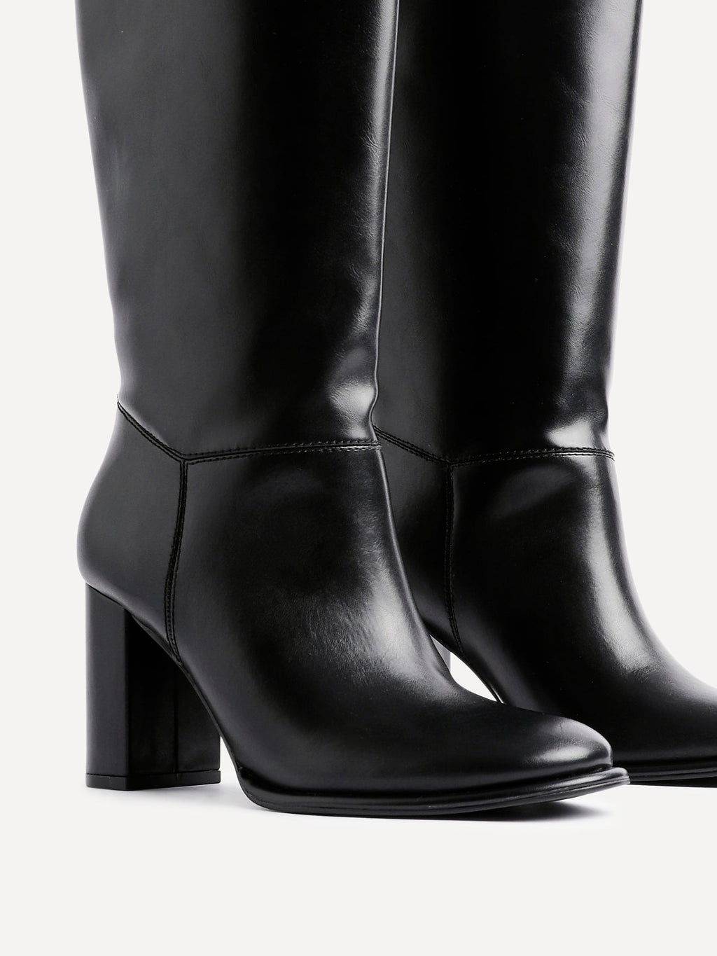 Cole Black Long Heeled Boots