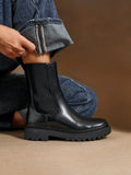 Command Black Chunky Chelsea Boots