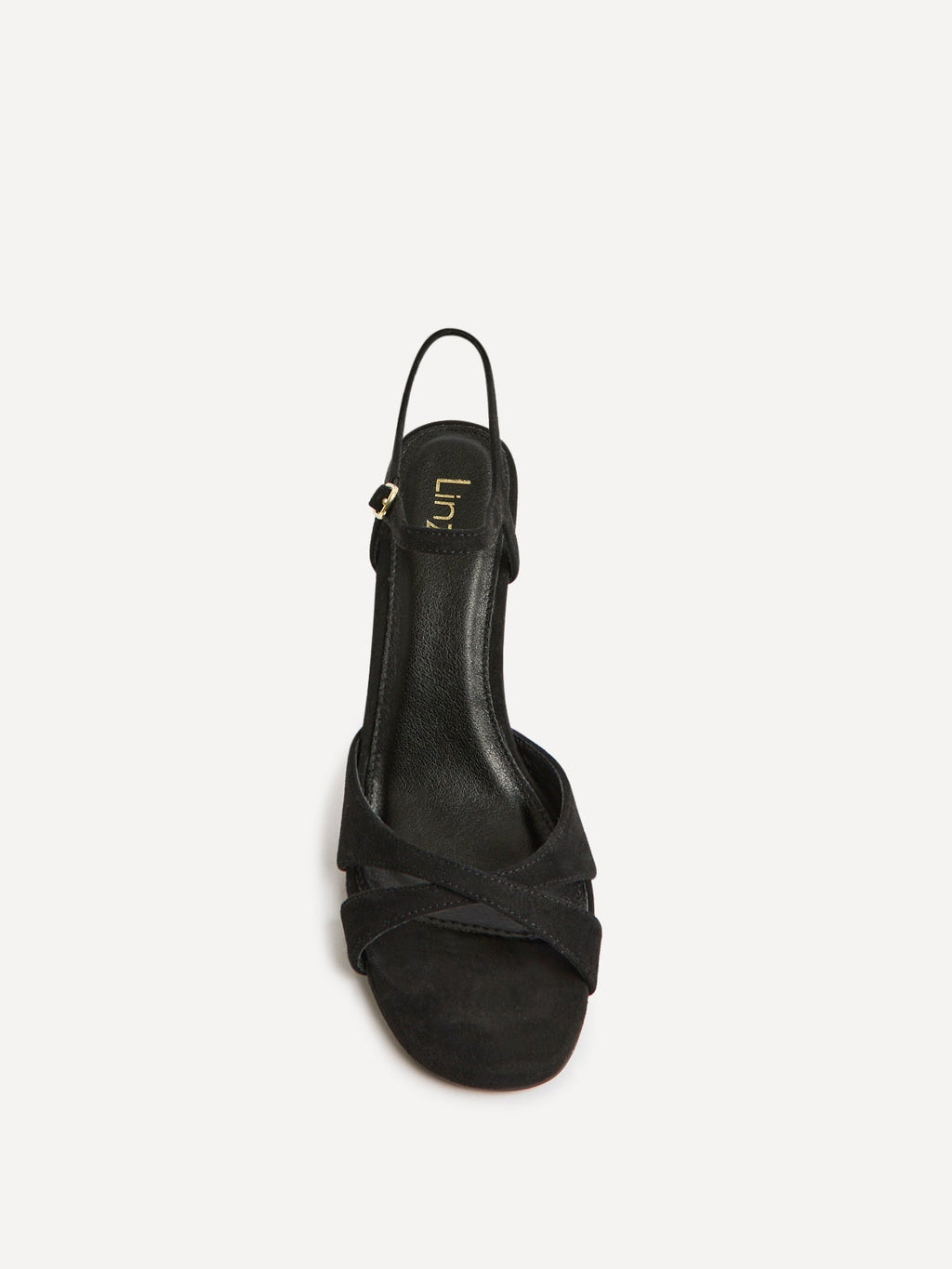 Compelled Black Faux Suede Stiletto Heeled Sandals