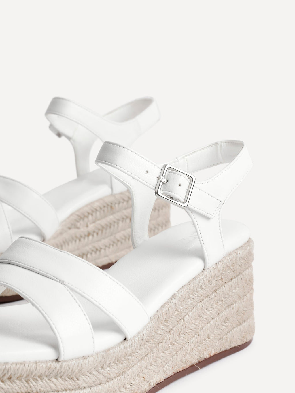 Contour White Flatform Sandals