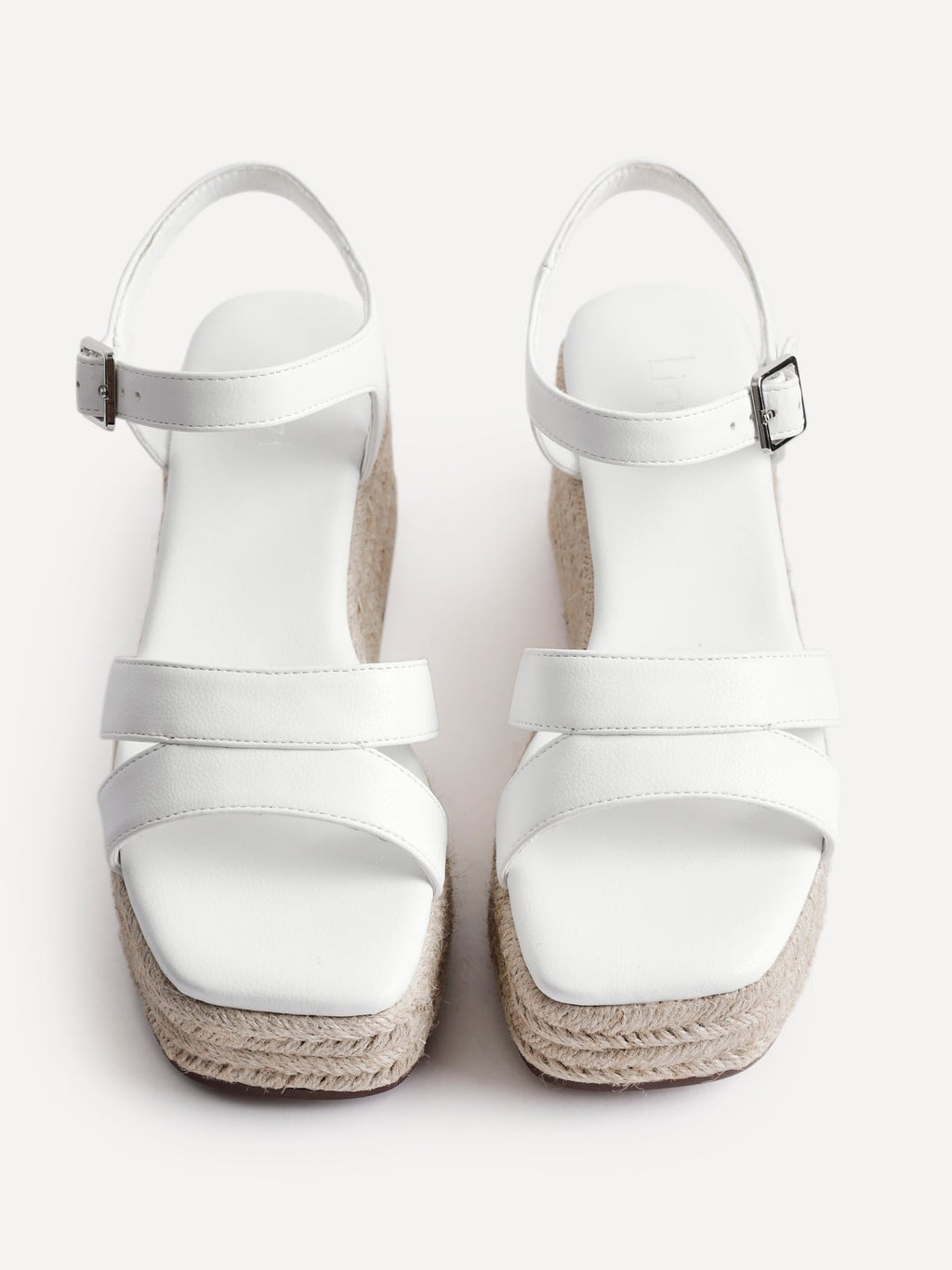 Contour White Flatform Sandals
