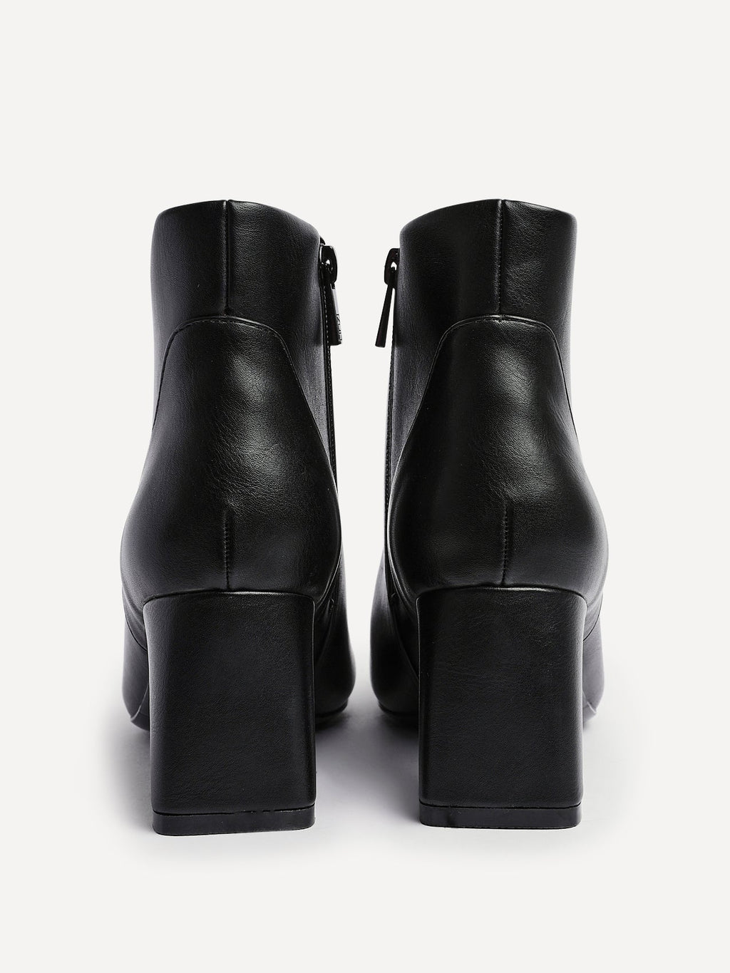 Cove Black Heeled Ankle Boots