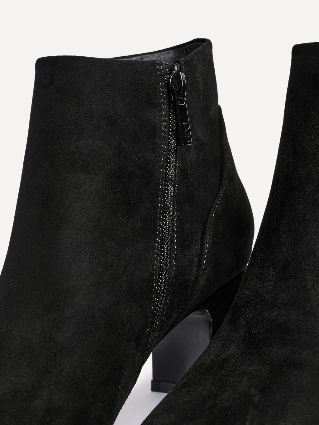 Cove Black Faux Suede Ankle Boots