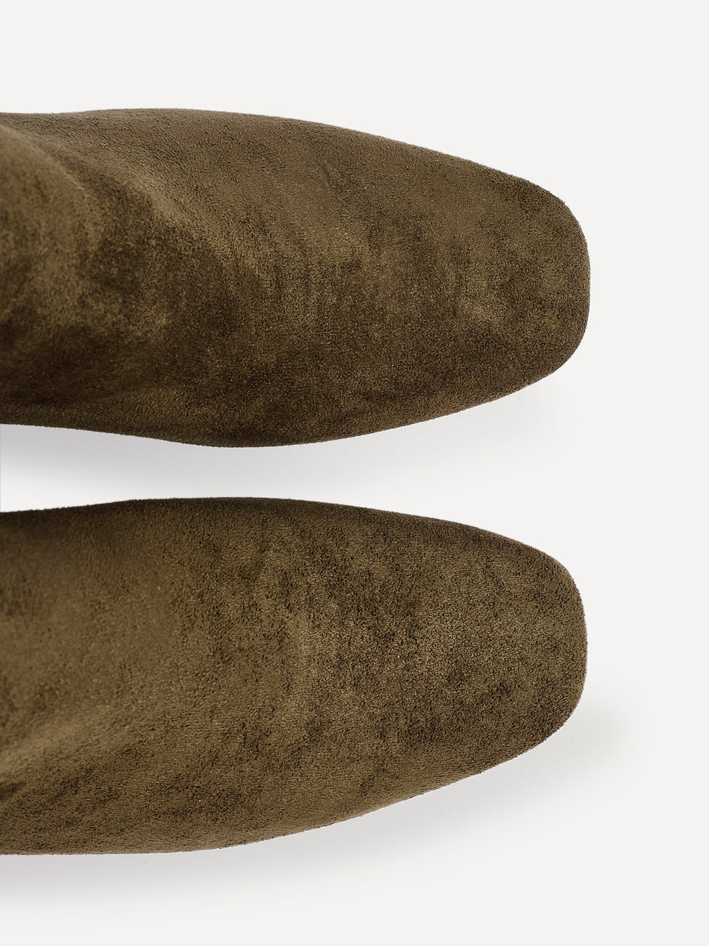 Cove Khaki Faux Suede Ankle Boots