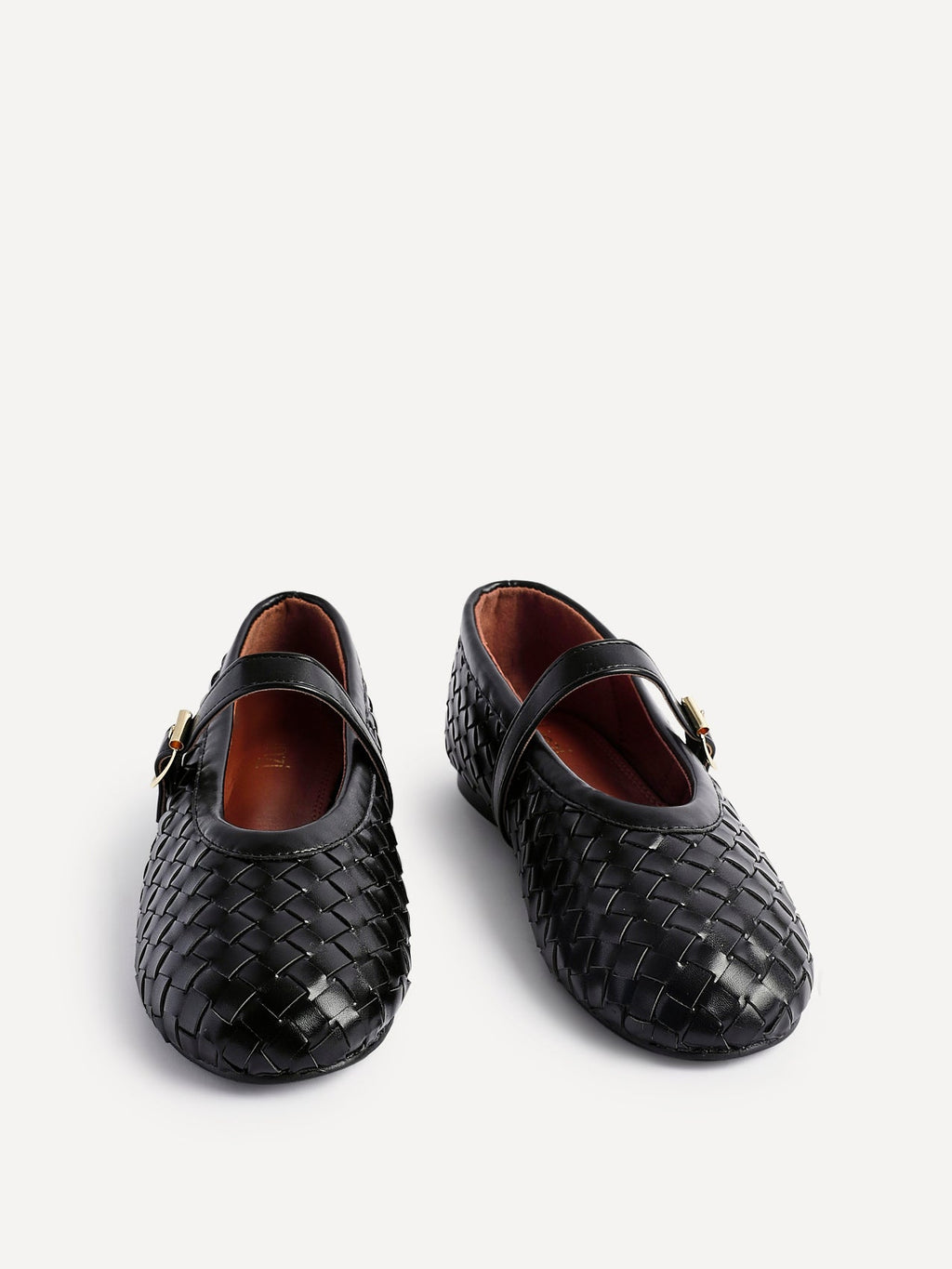 Daily Black Faux Leather Mary Jane Pumps