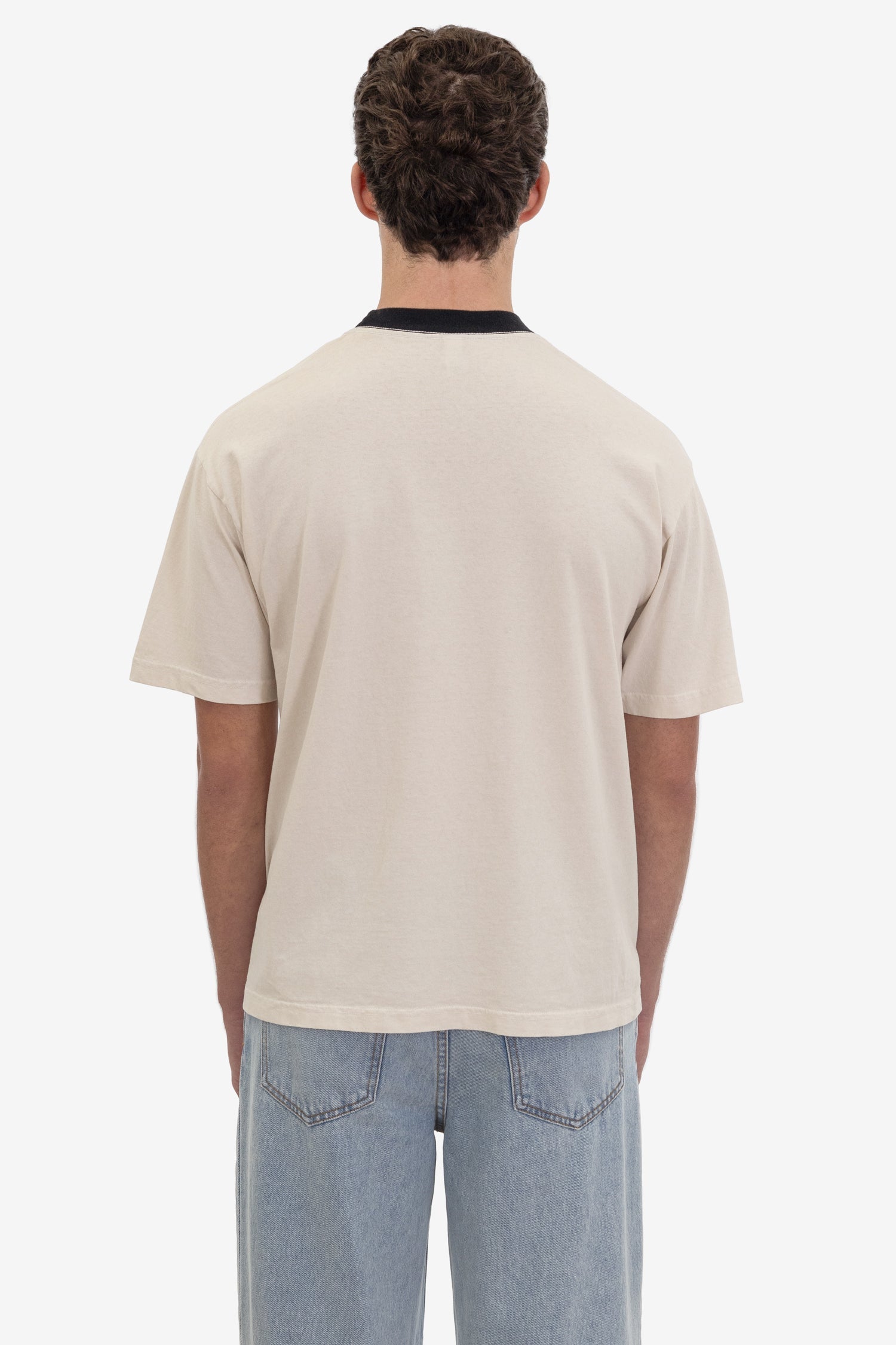 1801GDRIN - 6.5oz Garment Dye Crew Neck Ringer T-Shirt