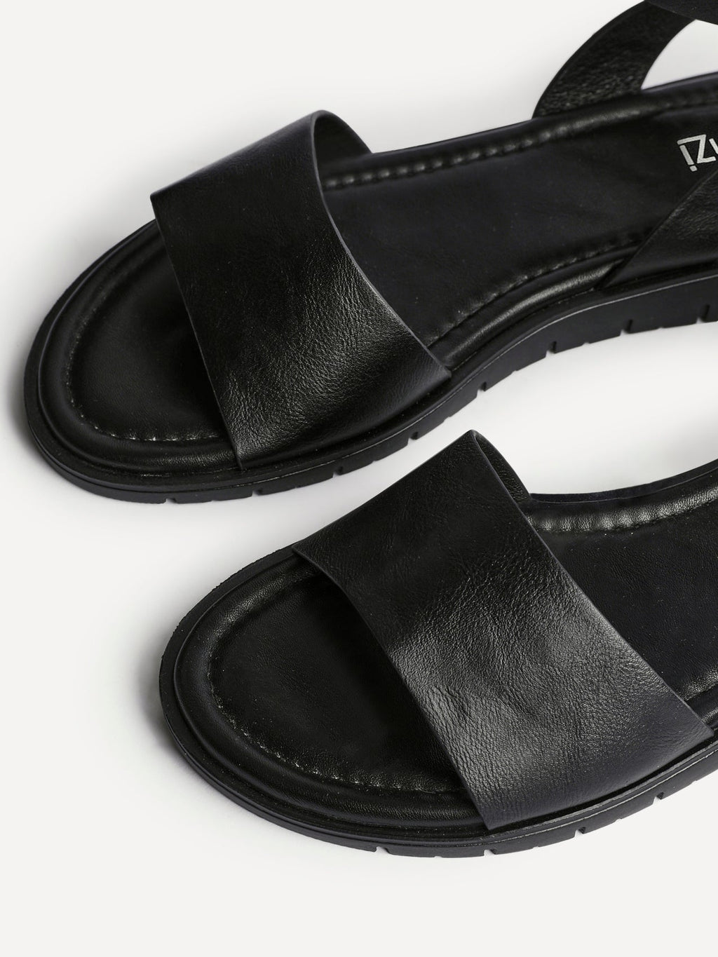 Denia Wide Fit Black Sandals