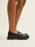 Direction Black Patent Loafers