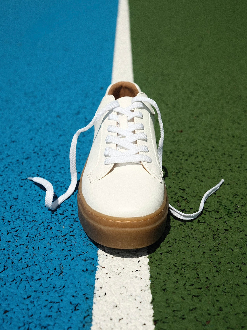 Blanca White Leather Trainers