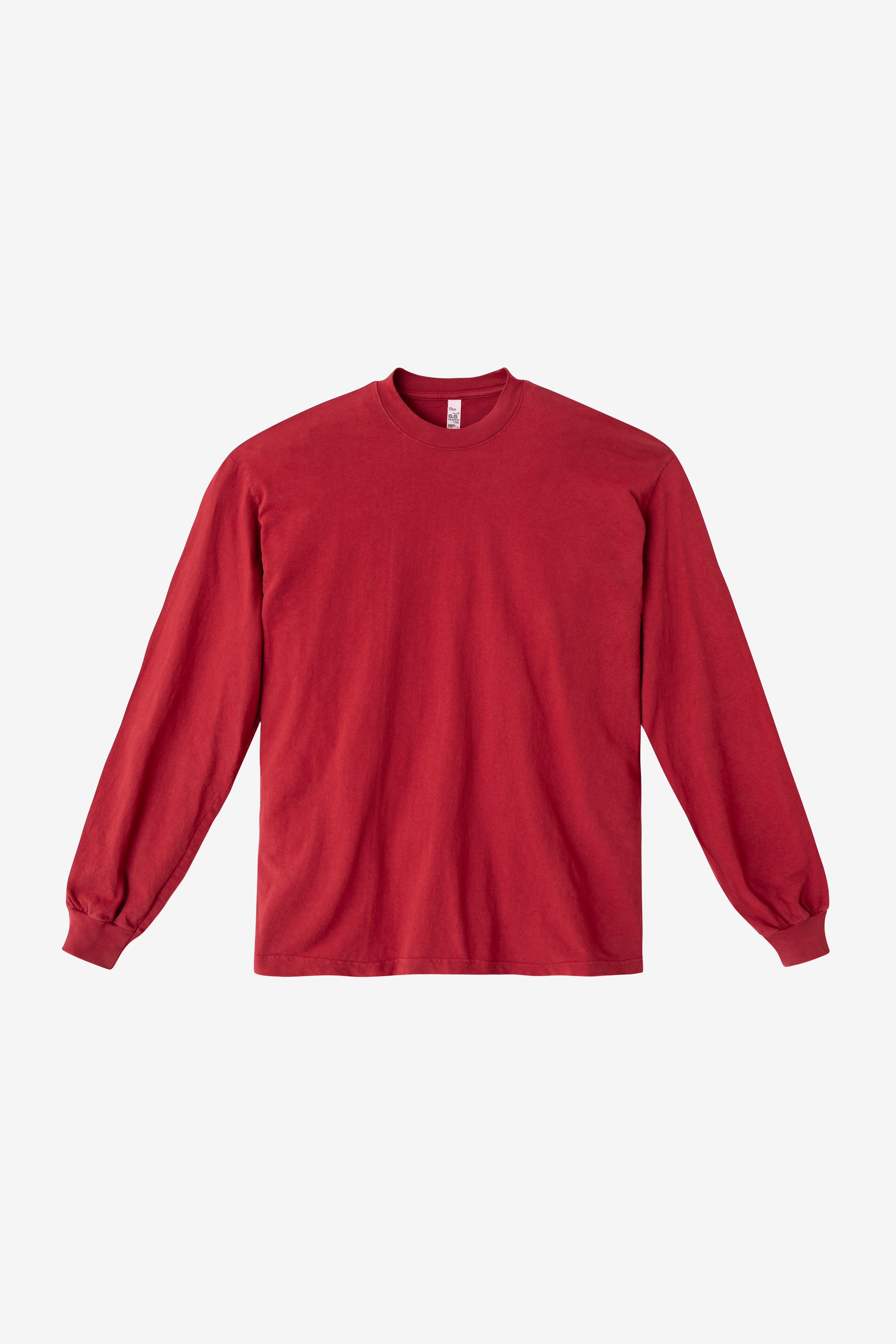 1807GD Mix - 6.5oz Long Sleeve Garment Dye Crew Neck T-Shirt