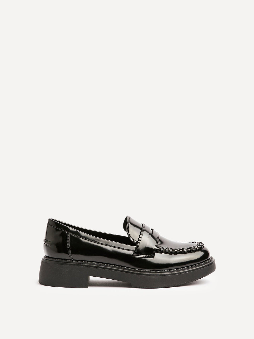 Direction Black Patent Loafers