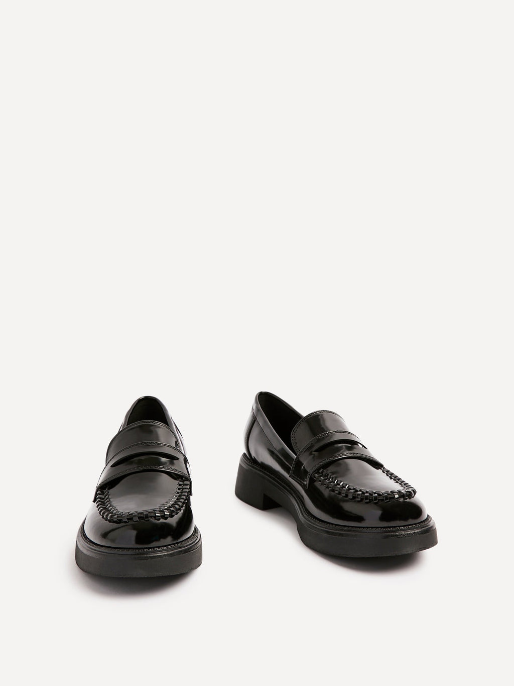 Direction Black Patent Loafers
