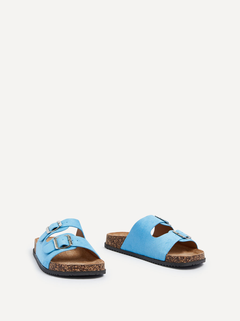 Echo Blue Double Buckle Sandals
