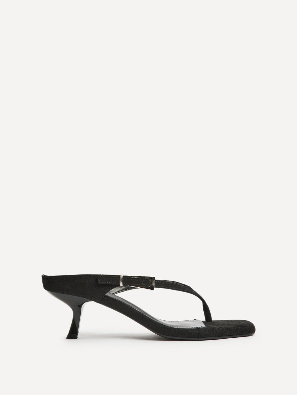 Elanie Black Mule Heels