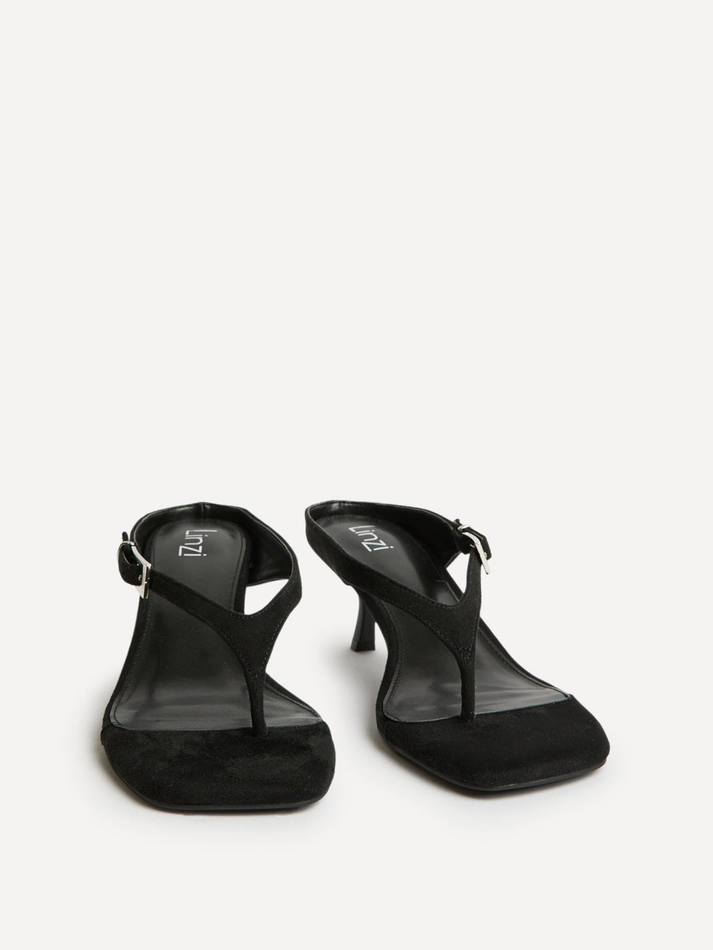 Elanie Black Mule Heels