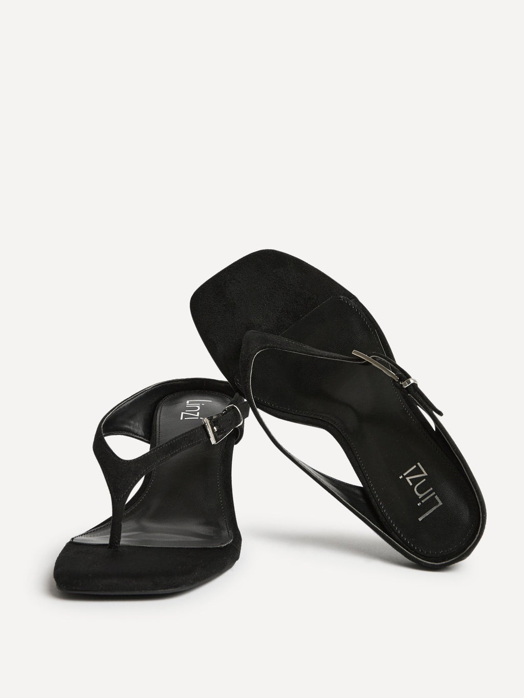 Elanie Black Mule Heels