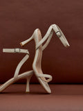 Elevate Nude Faux Leather Barely There Heels