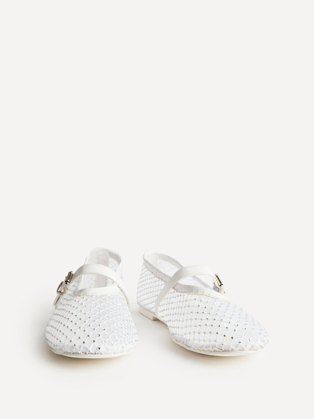 Elise Bridal Diamante Mesh Mary Jane Pumps