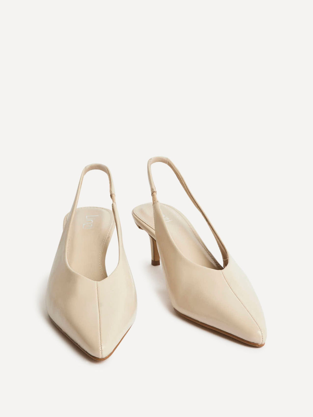 Eliza Taupe Faux Leather Court Heels