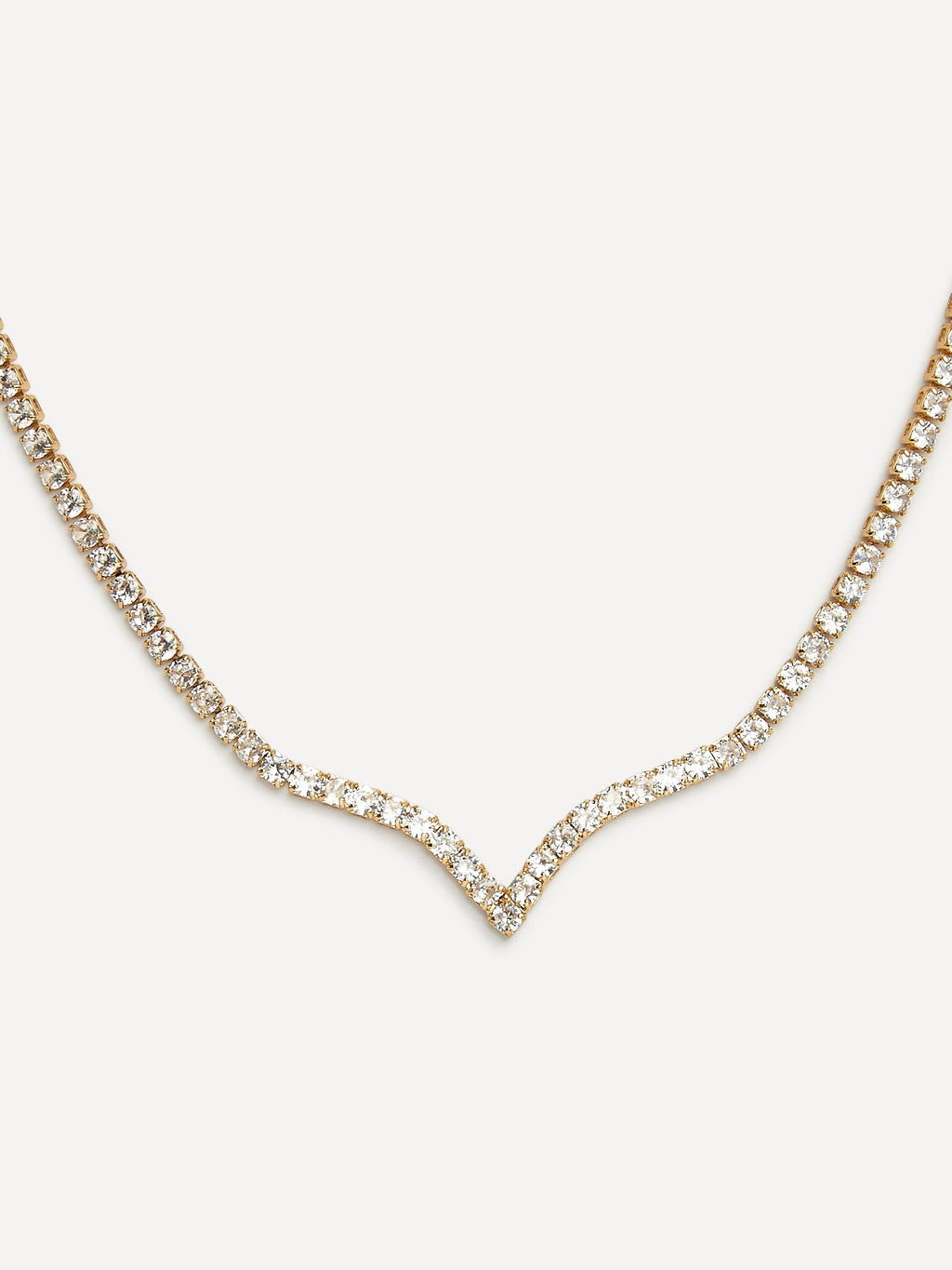 Evermore Gold Tennis Necklace