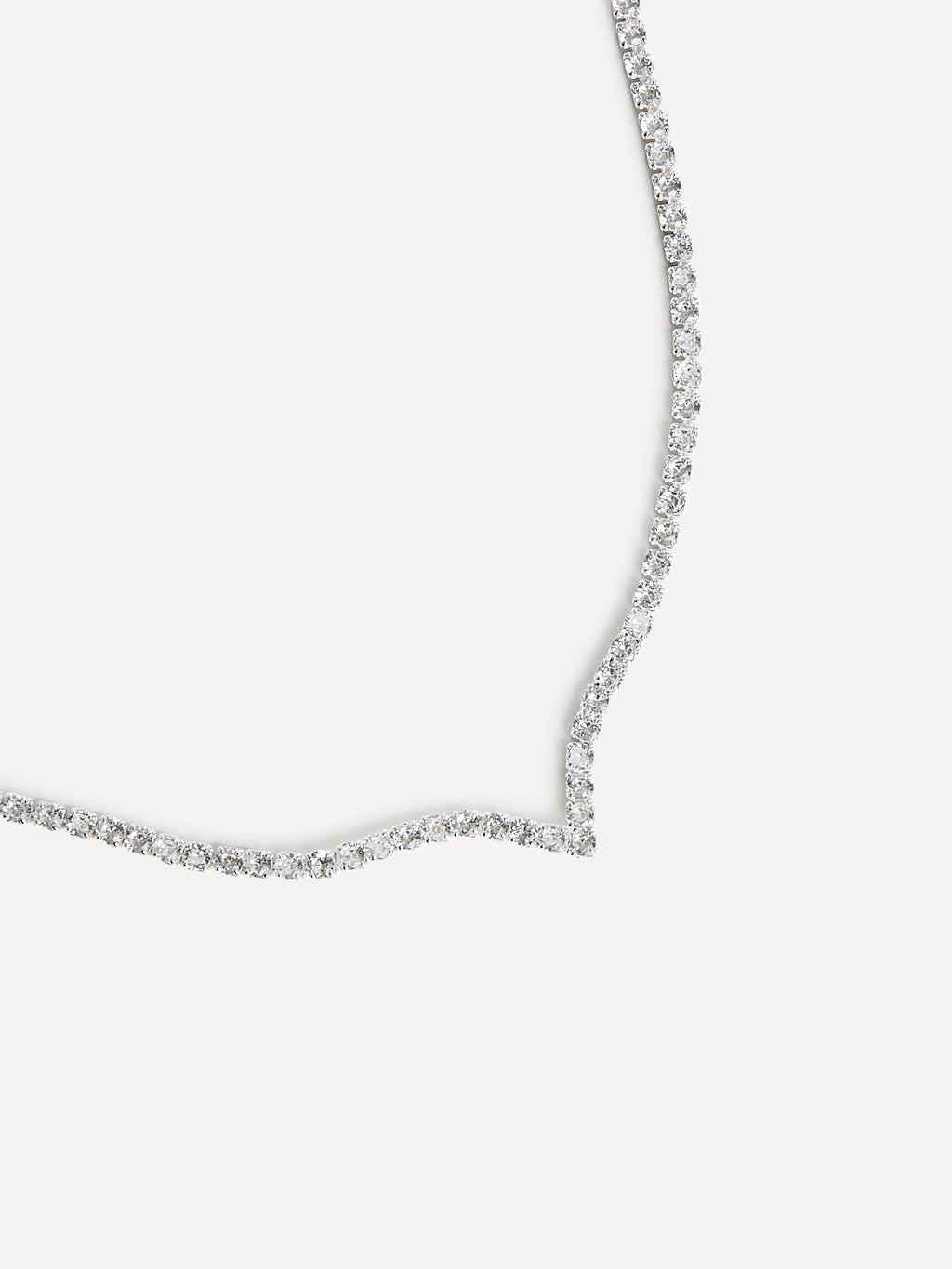 Evermore Silver Tennis Necklace