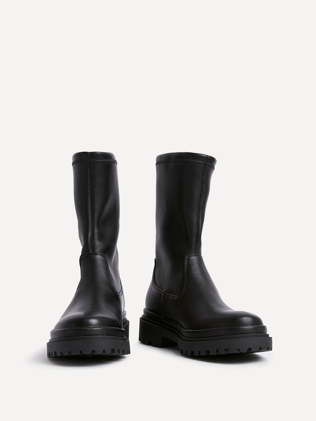 Edge Black Platform Ankle Boots